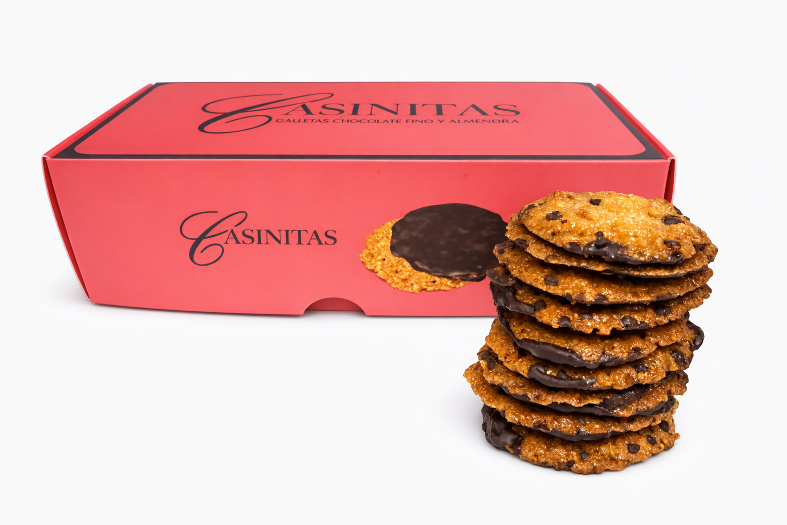 Casinitas Asturianas chocolate negro 250g - Imagen 2